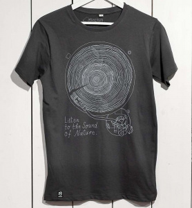 Zerum Mens T-Shirt "Platte" - dark grey