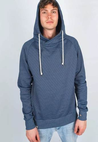 Hoodie "Cova" - marine striped