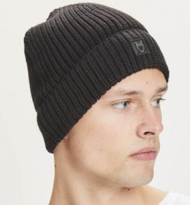 Ribbed Hat - black