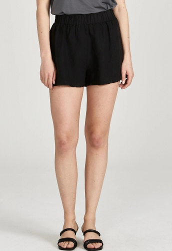 Givn Leinen-Shorts "Cleo" - schwarz