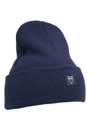 Woll-Beanie - dunkelblau