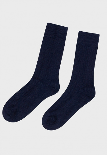 Dicke Woll-Socke - navy