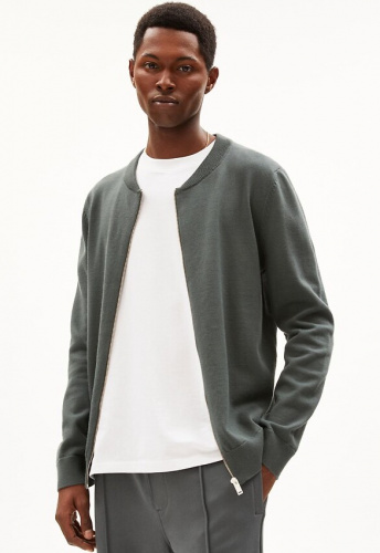 Strick-Cardigan "Agaamon" - space steel