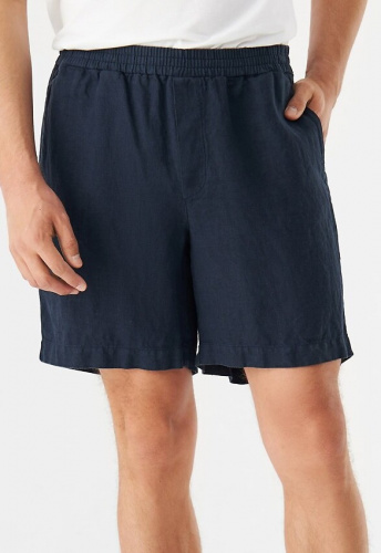 Givn Leinen-Shorts "GBLaurin" - midnight blue