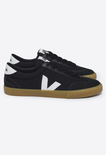 Veja "Volley Canvas" - black white natural