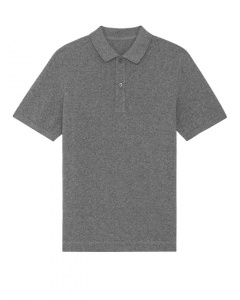Polo-Shirt "Prepster" - black heather mid grey