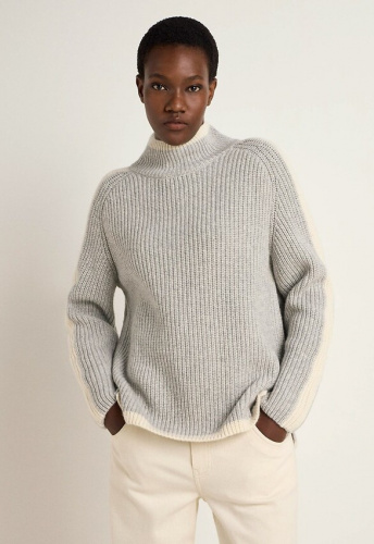 Lanius "Ribbed Knit Sweater" (wool) - grey melange