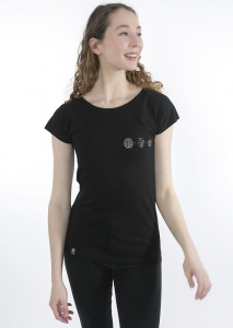Zerum Womens T-Shirt "Wirrwarr" - black