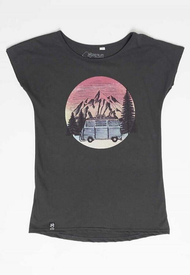 Zerum Damen T-Shirt "Bus" - dunkelgrau Zerum Damen T-Shirt "Bus" - dunkelgrau