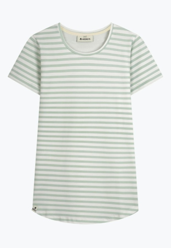 T-Shirt "Schier" - green striped