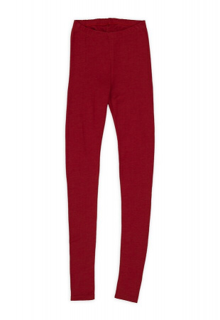 Damen Leggins Wolle / Seide - malve