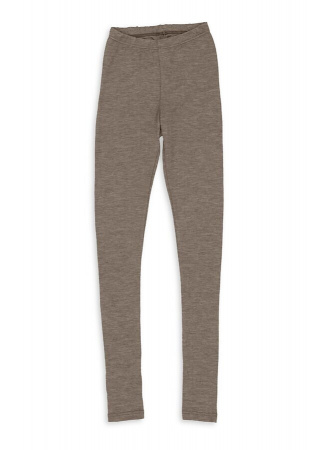 Damen Leggins Wolle / Seide - walnuss