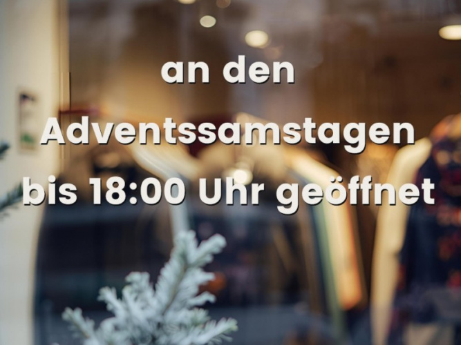 Öffnungszeiten im Dezember