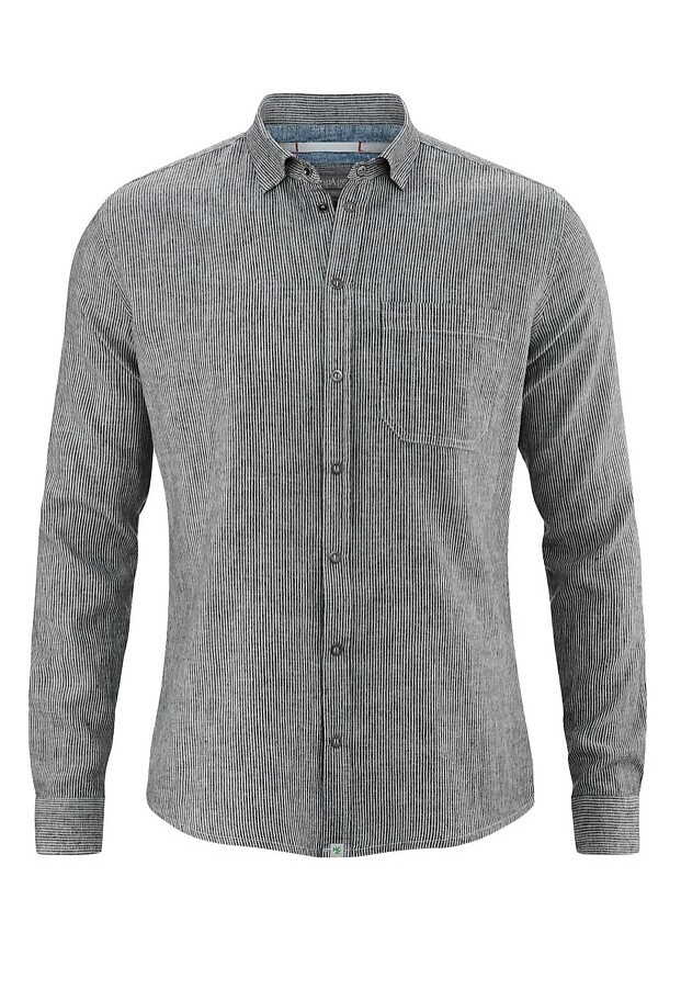 Striped Shirt (hemp) - black/white