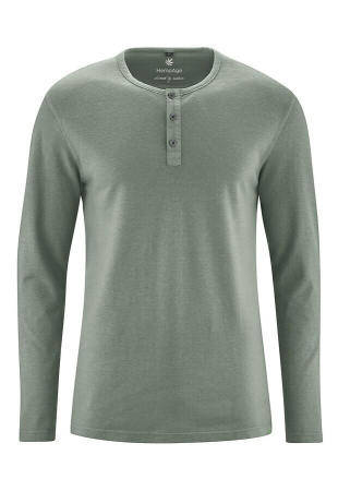 Henley Longsleeve (Hanf) - thymian