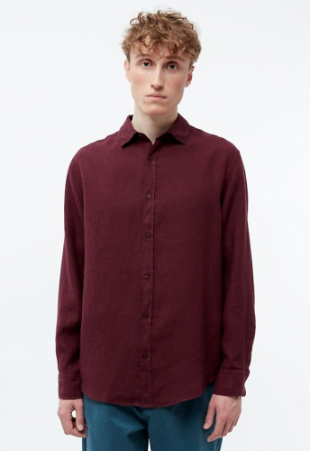 Givn Linen Shirt "GBJohn" - burgundy