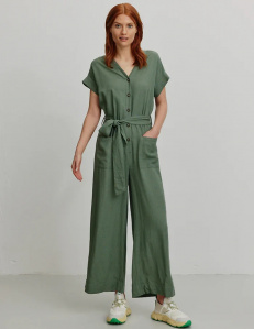 Jumpsuit "Dianella" (Leinen) - khaki