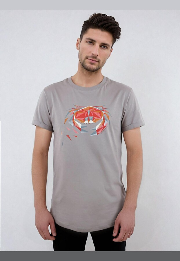 T-Shirt "Taschenkrebs" - cloud grey