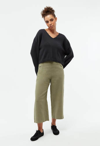 Givn Leinen-Hose "GBFay" - faded olive