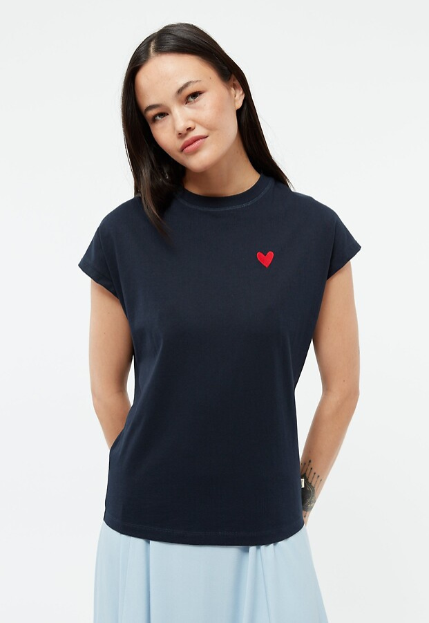 Givn T-Shirt "GBLaila Heart" - dunkelblau