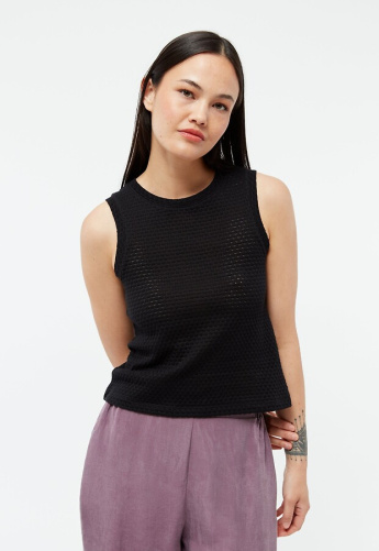Jacquard-Top "Shirley" - black