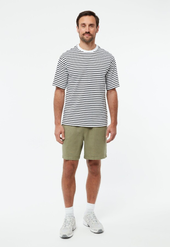 Givn Leinen-Shorts "GBLaurin" - faded olive