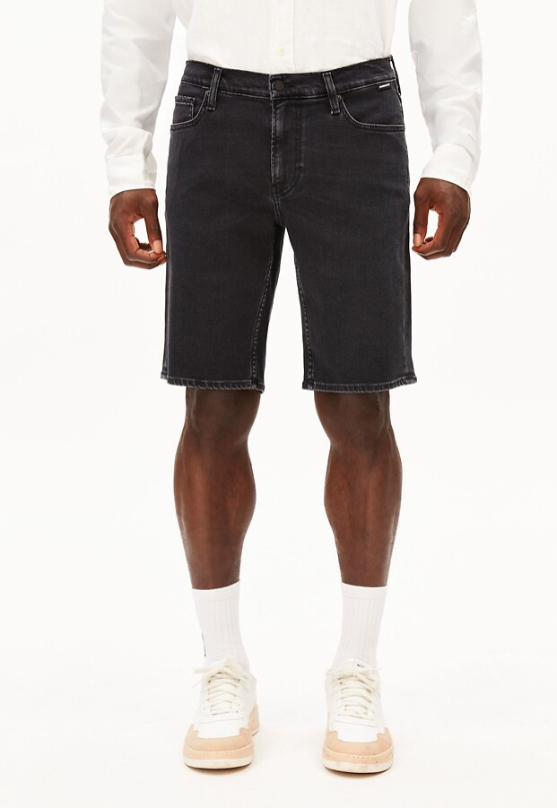 Jeans-Shorts "Naailo" - black washed authentic