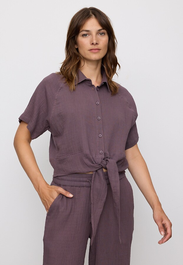 Blouse "Tulip" - mystic grape