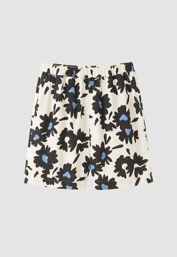 Shorts "Fir Bloom" - electric blue
