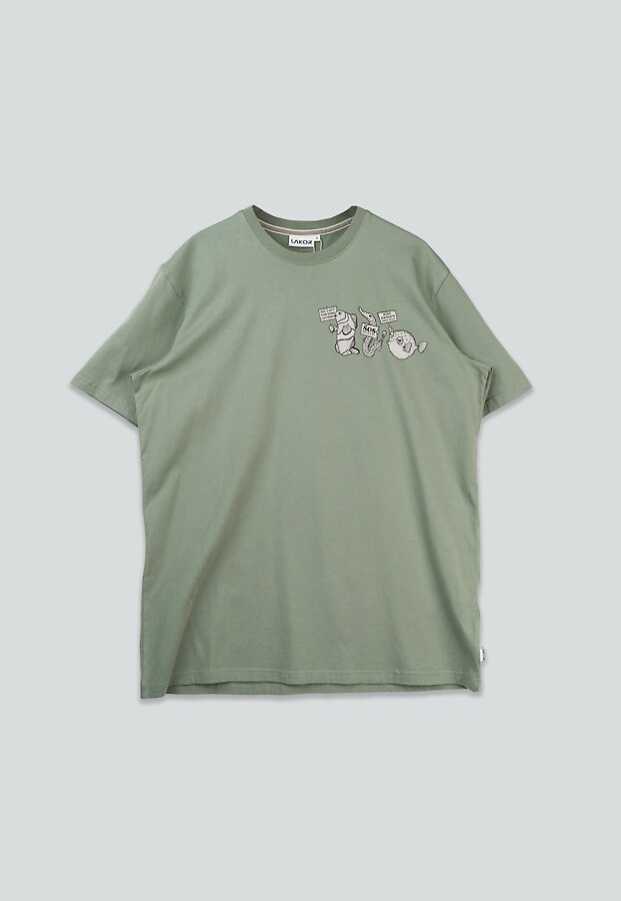 T-Shirt "Reel Fish Demo" - sea spray