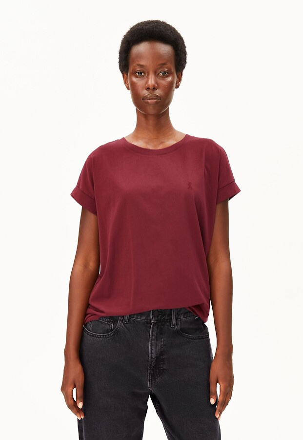 T-Shirt "Idaara" - velvet red