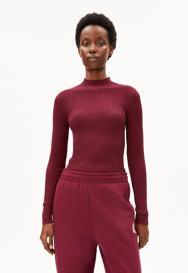 Feinstrickpullover "Alaania" - velvet red