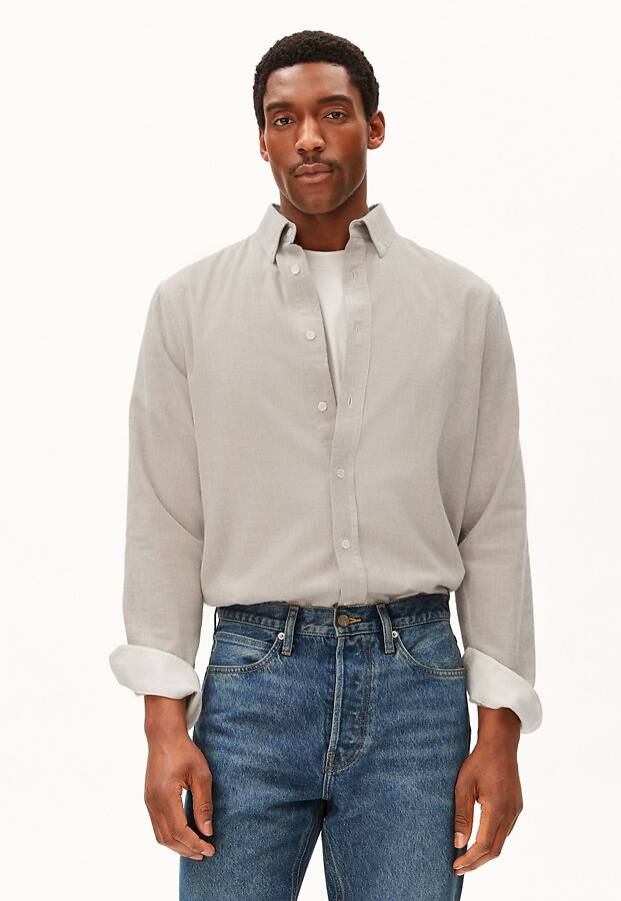 Flanell-Hemd "Araamo" - honey reed