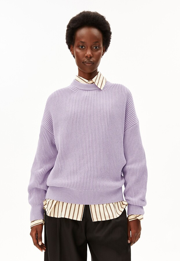 Vanise Rippstrickpullover - moonlit lilac
