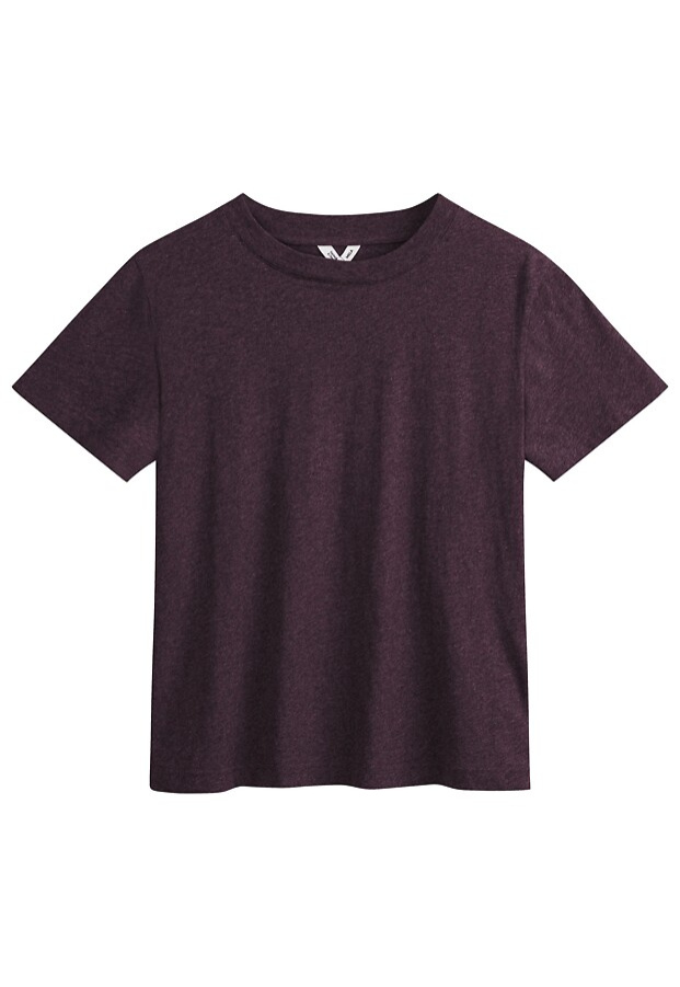 T-Shirt "Khira" - elderberry melange