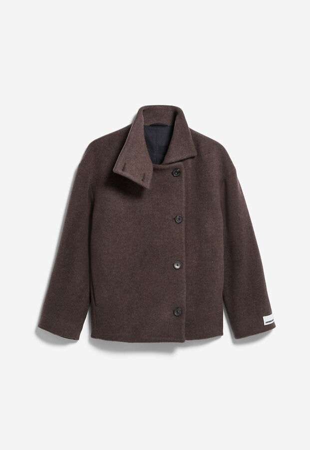 Wolljacke "Majelaa" - claystone melange