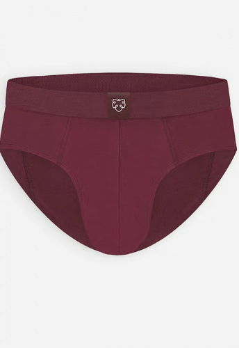 Brief "Solid Burgundy"