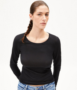 Longsleeve "Einiaara Soft" - black