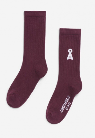 Socken "Saamus Bold" - dark cranberry