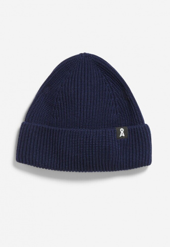 Wollstrickmütze "Nildaao Wool" - tinted navy