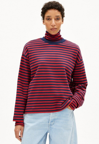 Sweatshirt "Frankaa Maarlen Stripe" - tinted navy/candy apple