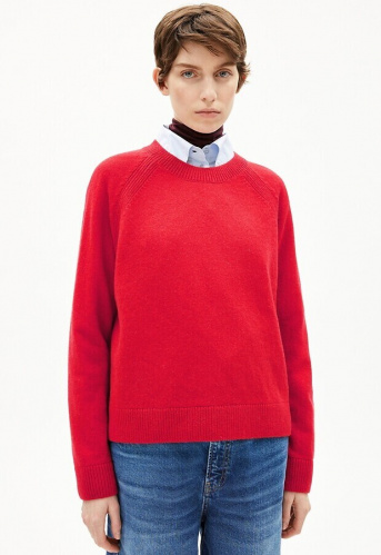 Wollstrick-Pullover "Liliriaa" - candy apple