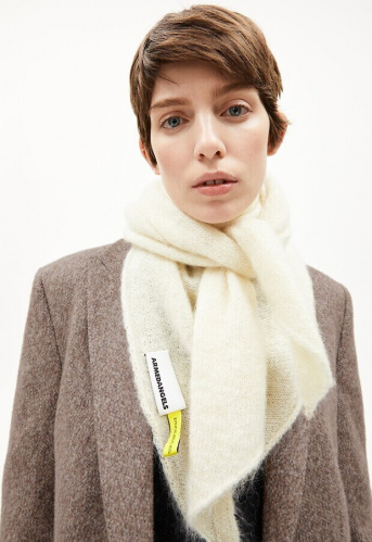 Mohair-Schal "Bryanaa" - oatmillk