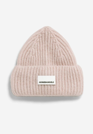 Mohair Strickmütze - honey melange