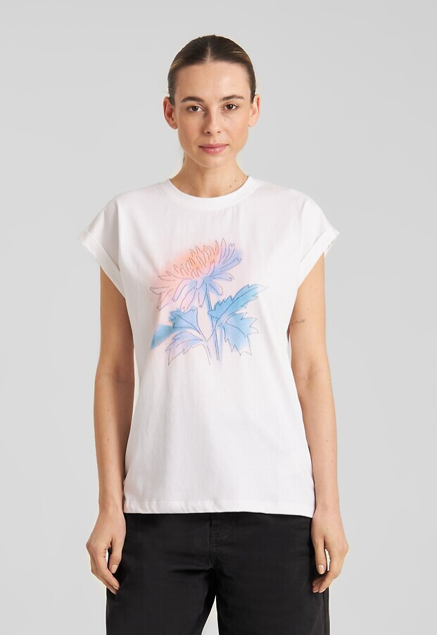 T-Shirt "Visby Flower Dream" - white