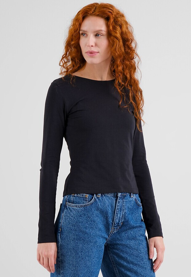 Longsleeve "Salmis" - schwarz