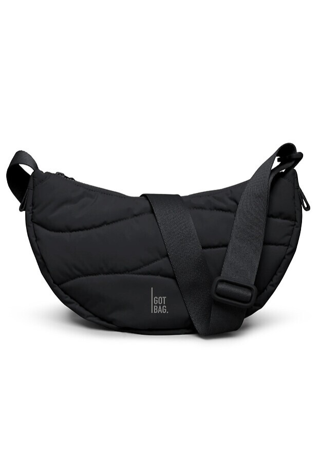 Got Bag "Wavy Puffer Moon Bag" - black