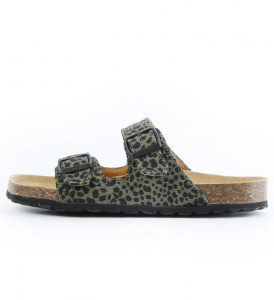 Sandale "Luni Animal" (vegan) - olive