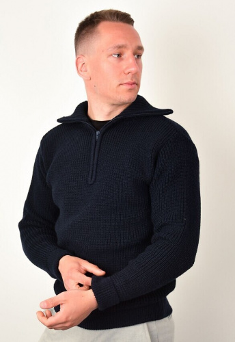 Troyer aus Bio-Merino-Schurwolle - dunkelblau