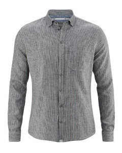 Striped Shirt (hemp) - black/white